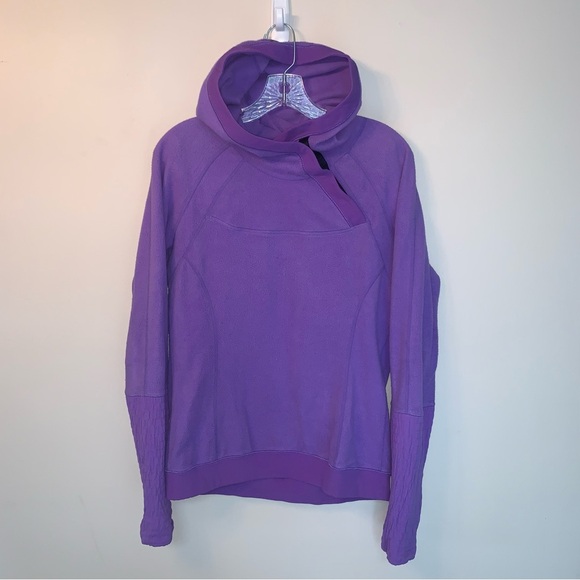 Lululemon Fleece Pullover Hoodie Purple 6 - Picture 2 of 9